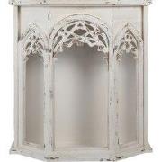 Clayre & Eef Wandkast 76x26x82 cm Wit Hout