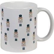 Clayre & Eef Mok 300 ml Wit Keramiek Notenkrakers