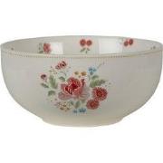 Clayre & Eef Soepkom Ø 14 cm Beige Roze Keramiek Rozen