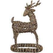 Clayre & Eef Beeld Hert 30x20x49 cm Bruin Rotan