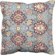 Clayre & Eef Kussenhoes 50x50 cm Blauw Rood Katoen