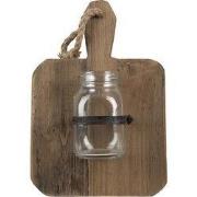 Clayre & Eef Vaas 23x13x33 cm Bruin Hout