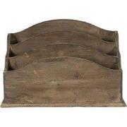 Clayre & Eef Brievenhouder 33x17x22 cm Bruin Hout