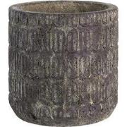 Clayre & Eef Bloempot Ø 20x20 cm Bruin Beton