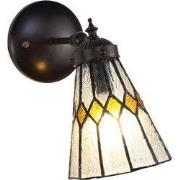 Lumilamp Wandlamp Tiffany 17x12x23 cm Transparant Glas