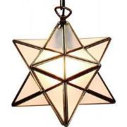 Lumilamp Hanglamp Tiffany Ø 31x31 cm Wit Glas