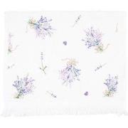 Clayre & Eef Gastendoekje 40x66 cm Paars Katoen Lavendel