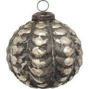 Clayre & Eef Kerstbal Ø 6 cm Bruin Glas