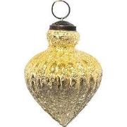 Clayre & Eef Kerstbal Ø 8 cm Goudkleurig Glas