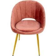 Clayre & Eef Eetkamerstoel 58x65x85 cm Roze IJzer