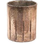 Clayre & Eef Theelichthouder Ø 13x16 cm Roze Glas