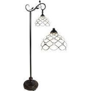 Lumilamp Tiffany Vloerlamp 152 cm Bruin Beige Polyresin