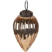 Clayre & Eef Kerstbal Ø 6 cm Goudkleurig Glas