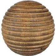Clayre & Eef Kerstbal Ø 8 cm Bruin Hout