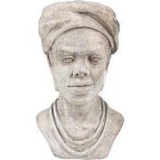 Clayre & Eef Bloempot 17x16x27 cm Beige Steen