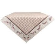 Clayre & Eef Tafelkleed 150x150 cm Bruin Katoen Teckel