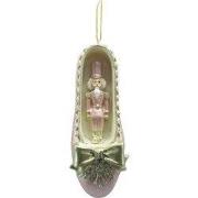 Clayre & Eef Kersthanger Notenkraker 11 cm Roze Kunststof