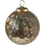 Clayre & Eef Kerstbal Ø 9 cm Goudkleurig Glas