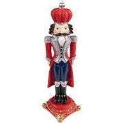 Clayre & Eef Kerstdecoratie Notenkraker 24 cm Rood Kunststof