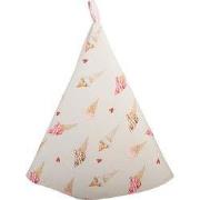 Clayre & Eef Theedoek Ø 80 cm Beige Roze Katoen IJsjes