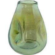 Clayre & Eef Vaas Ø 13x16 cm Groen Glas