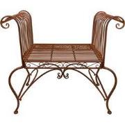 Clayre & Eef Tuinstoel 76x41x71 cm Bruin IJzer