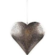 Clayre & Eef Decoratie Hanger 20x20 cm Zilverkleurig IJzer