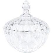 Clayre & Eef Glazen potje Ø 16x19 cm Transparant Glas