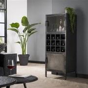 Hoyz - Wijnkast Ruff metal - Gun Metal