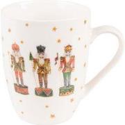 Clayre & Eef Mok 300 ml Beige Porselein Notenkrakers