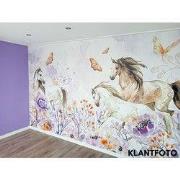 Paarden pracht - Kinderbehang - 389,6 cm x 280 cm - Walloha