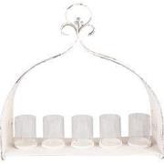 Clayre & Eef Theelichthouder 53x16x50 cm Beige IJzer