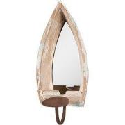 Clayre & Eef Spiegel 15x17x36 cm Beige Hout