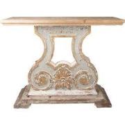 Clayre & Eef Sidetable 121x40x99 cm Beige Grijs Hout