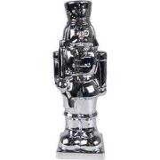 Clayre & Eef Beeld Notenkraker 23 cm Zilverkleurig Porselein