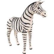 Clayre & Eef Beeld Zebra 44 cm Zwart Wit Papier