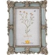 Clayre & Eef Fotolijst Blauw Polyresin
