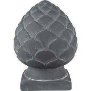 Clayre & Eef Decoratie Dennenappel Ø 18x24 cm Grijs Steen