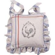 Clayre & Eef Kussenhoes Stoelkussen 40x40 cm Beige Katoen Haan