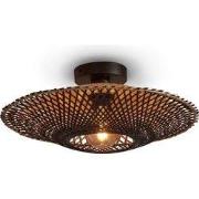 Plafonniere Kalimantan - Bamboe Zwart - Ø44cm