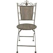 Clayre & Eef Bistrostoel 43x45x96 cm Groen Bruin IJzer