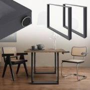 Tafelpoten set staalgrijs 70 x 72 cm