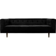 Kick Velvet Bank Bobbi - Zwart