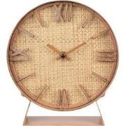 Clayre & Eef Tafelklok 24 cm Bruin MDF