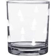 Clayre & Eef Waterglas 230 ml Glas Kerstbomen