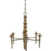 Clayre & Eef Hanglamp 69x61x79 cm Beige Goudkleurig IJzer