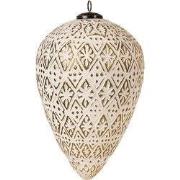 Clayre & Eef Kerstbal 26 cm Wit Glas