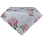 Clayre & Eef Tafelkleed 150x150 cm Blauw Roze Katoen Hortensia