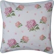 Clayre & Eef Kussenhoes 40x40 cm Blauw Roze Katoen Hortensia