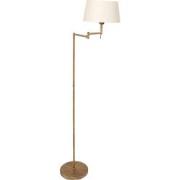 Mexlite - vloerlamp - Bella - brons - metaal stof - leeslamp - E27 - 5...